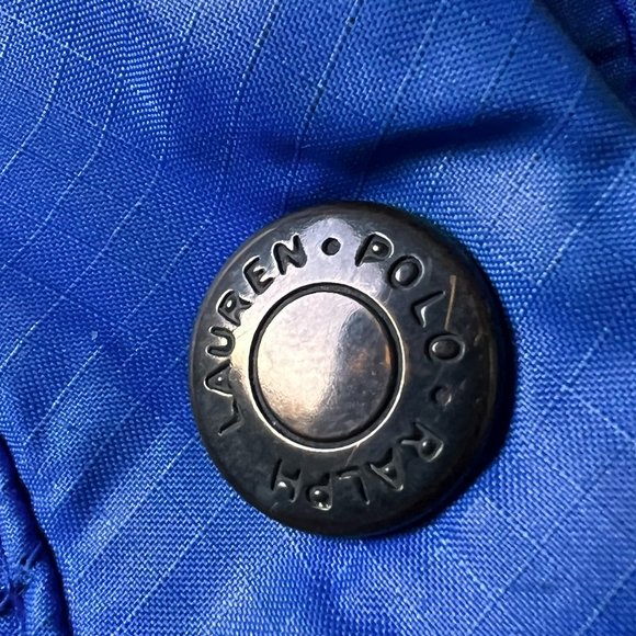 VINTAGE 90's POLO Sport RALPH LAUREN Ocean Blue Quilted Down Puffer Puffer Jacke - Picture 5 of 16